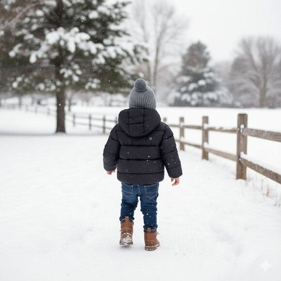 Kimjun Toddler Puffer Jacket Size 2T | Warm Winter Hooded Coat - Picture 2 of 10